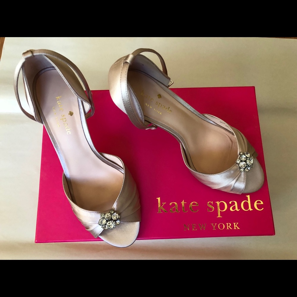 Kate Spade Blush Satin Heels